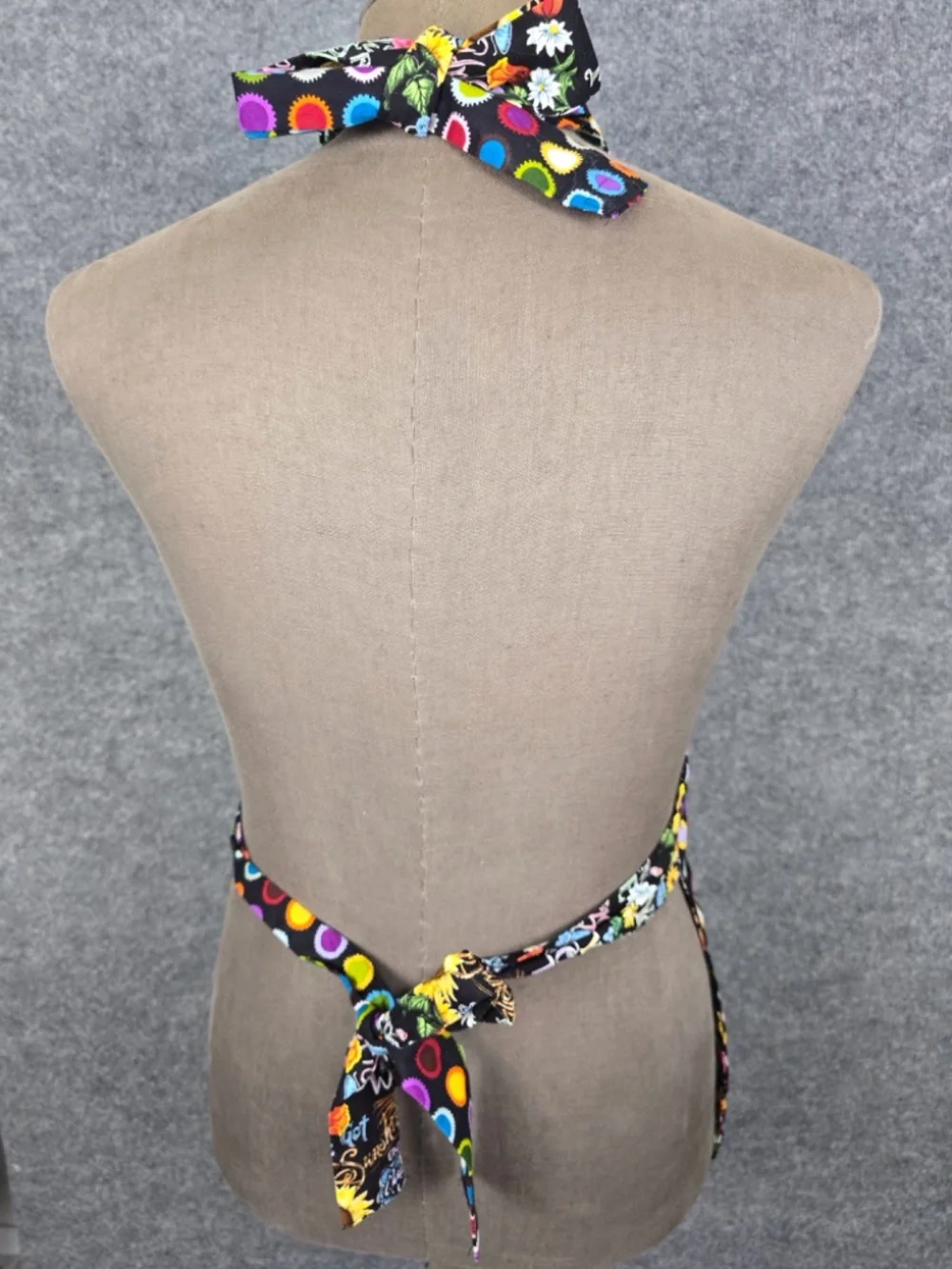Exclusive by GG Reversible Vibrant Polka Dot & Floral Kitchen Apron - EXC